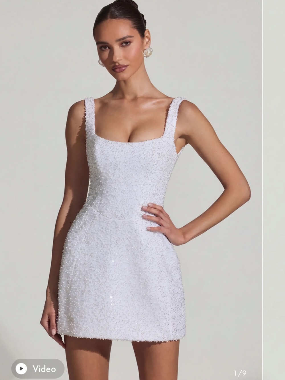Oh Polly Dominique Beaded Mini Dress